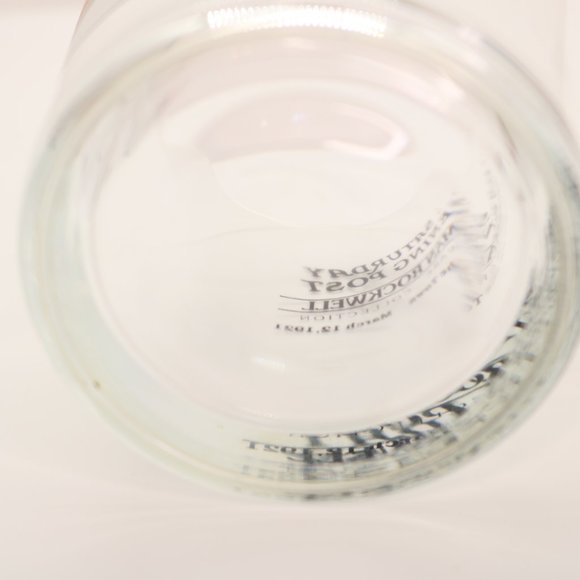 Norman Rockwell Saturday Evening Post Night on the Town Old Fashioned Glass - Picture 6 of 7